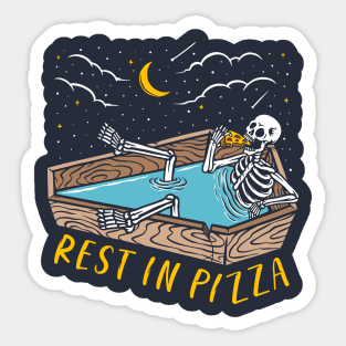 Rest in Pizza Sticker